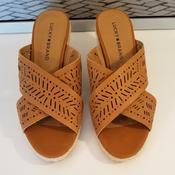 Lucky Brand Shoes - Lucky Brand Wedge Mules